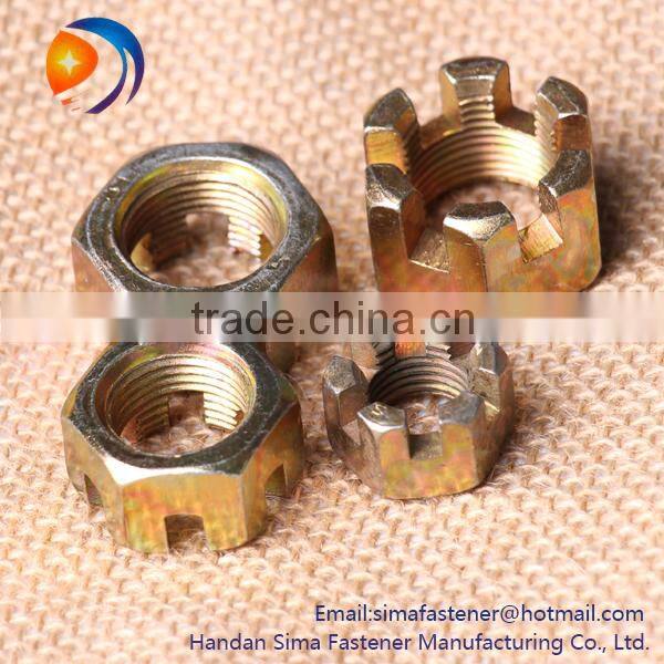 China Fastener manufacturer Hex Slotted Nuts
