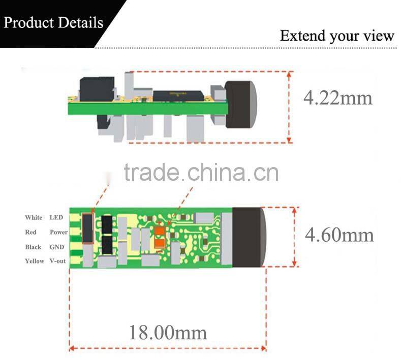 Six Highlight LED 1/12" CMOS Industrial Camera Module