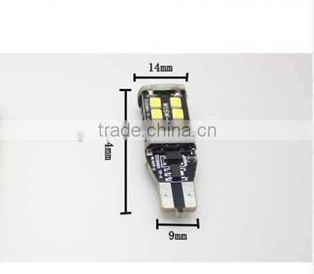 car accessories 2016 super bright T15 2835 15smd canbus car led turn light