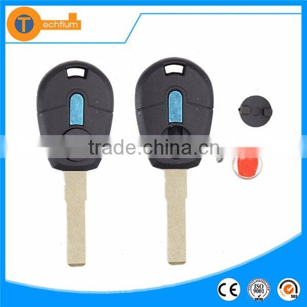 transponder car key shell with logo uncut blade can be seperated abs material for fiat bravo palio stilo doblo decato
