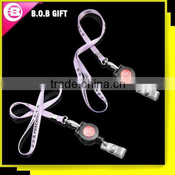 2015 promotional retractable badge reels for lanyard