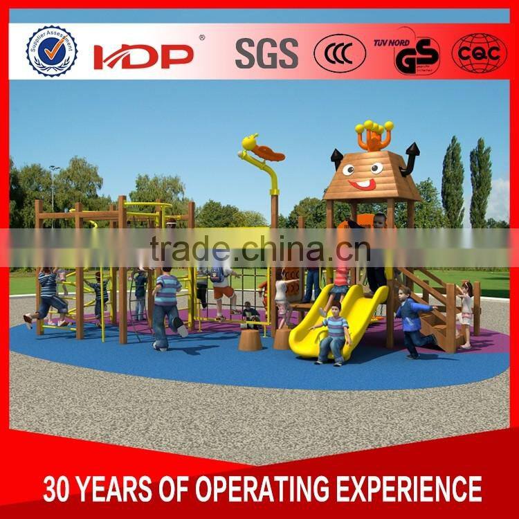 2016 New design outdoor wooden playground equipment used for preschool