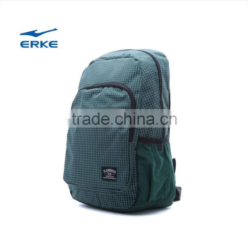 ERKE wholesale classic teenagers brand export school backpack bag with mesh side pocket