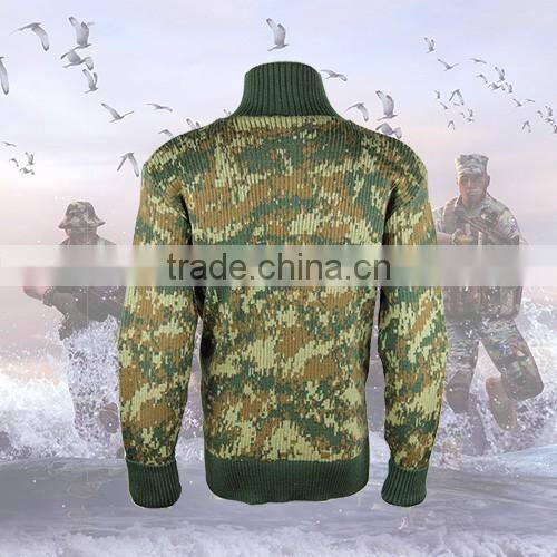 G.I. Style digital woodland color Commando Sweater for army