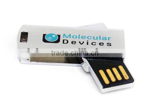 Ultra light metal swivel USB flash drive, pen drive USB, usb stick, can custom logo