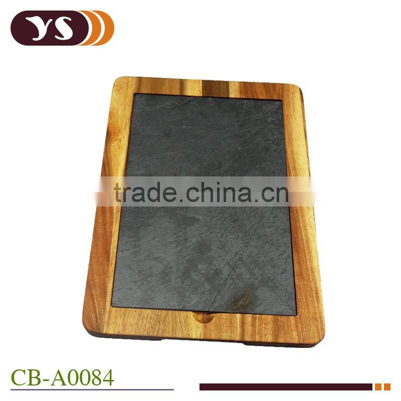 2013 Hot Sale Rectangle Wood Slate Tray