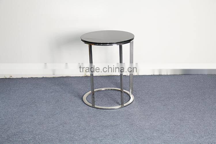 Wooden Top Steel Frame Coffee Table
