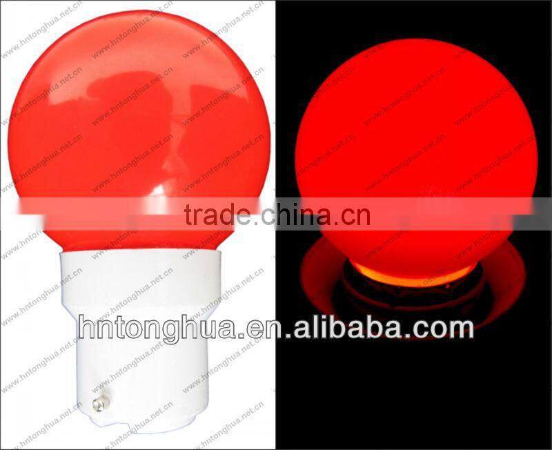 B22 1W LED G40 color light bulbs IP45/IP65 CE&ROHS