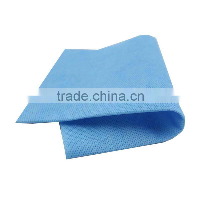 China OEM manufacture blue spunlace antibacterial kitchen nonwoven fabric