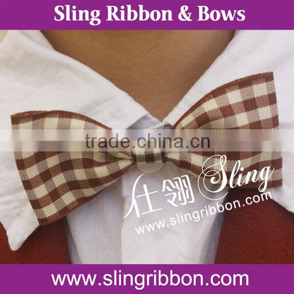 Handmade Adjustable Bow Tie Ribbon With Leopard Printed Wholesale