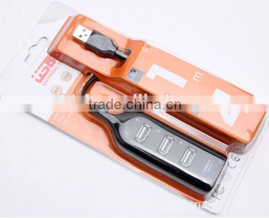 High Speed 4 Port Mini USB 2.0 HUB Adapter For Laptop PC 480Mbps