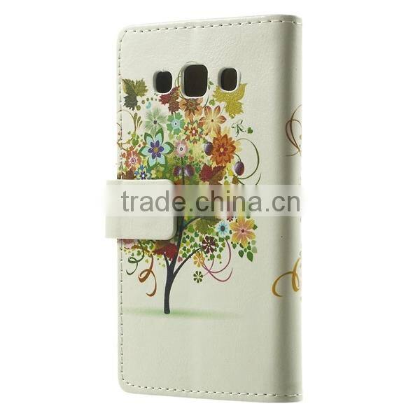 For Samsung Galaxy A3 Leather case, high quality PU leather case For Samsung Galaxy A3