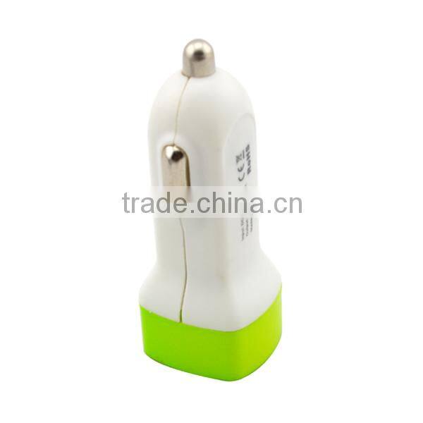 2014 new dual mini car charger for cellphone