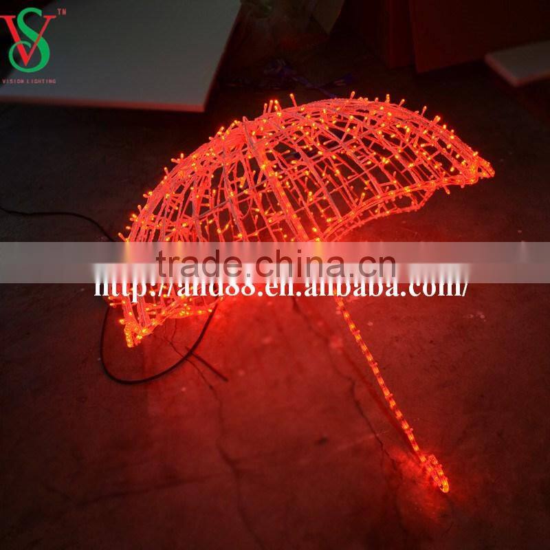 LED Decoration Motif Lights 3D Umbrella