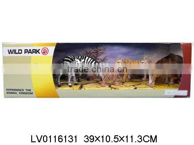 High quality plastic animal toys ,realistic zoo animals plastic toy set