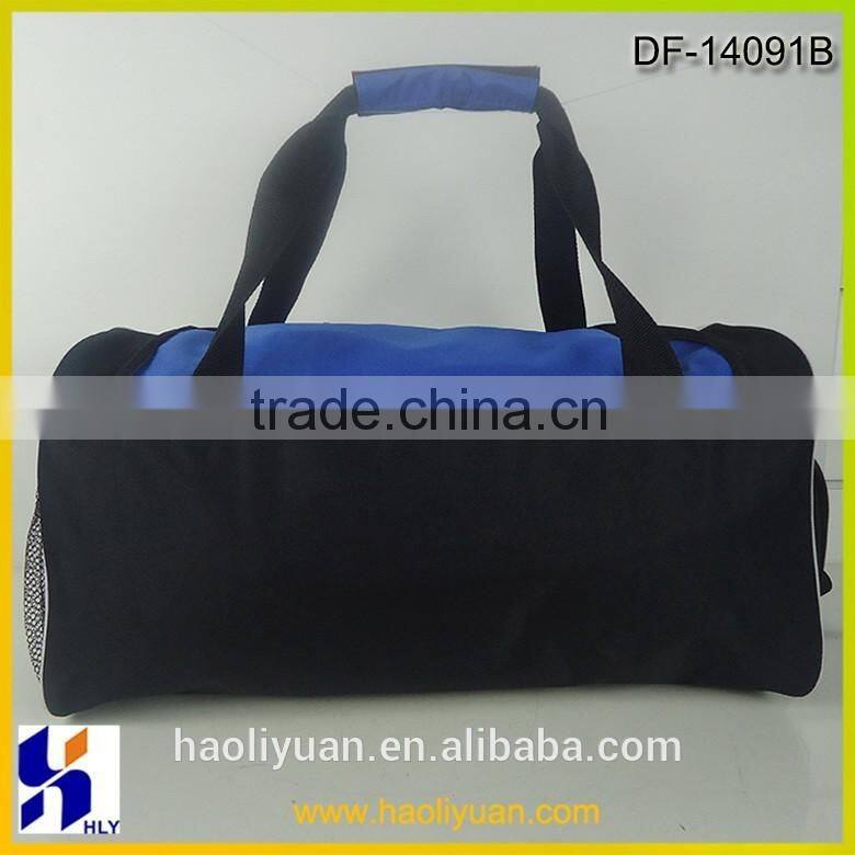 Fashion design polyester duffle bag with shoe compartment
