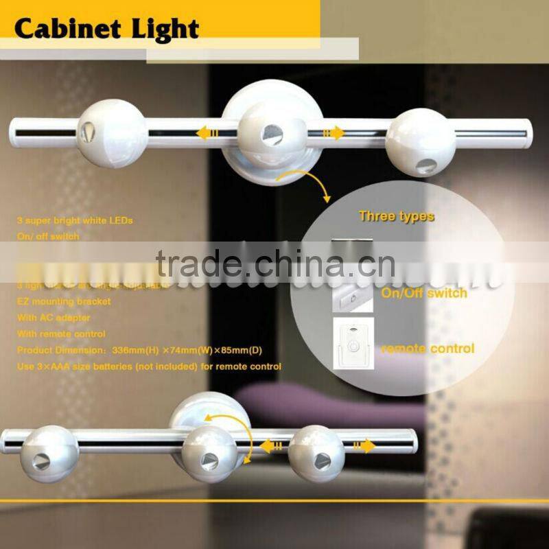Cabinet Light With 3 Super Bright White LEDs