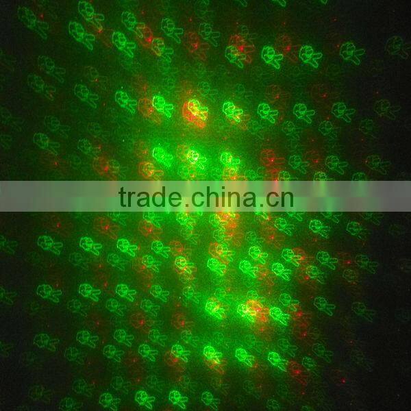 Red green mini laser show voice activated 20 different patterns