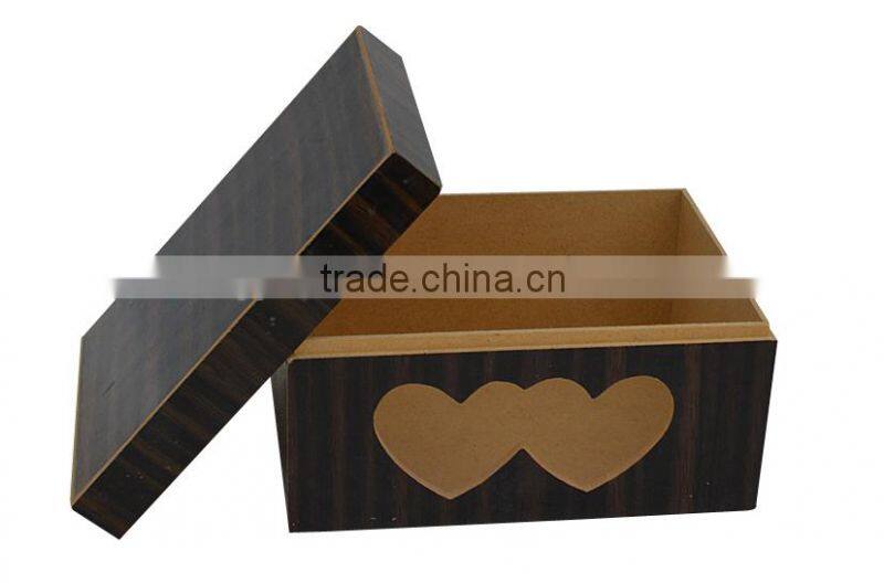 2015 year China suppliers sale factory price FSC&SA8000 antique color wood jewellery box with acrylic lid