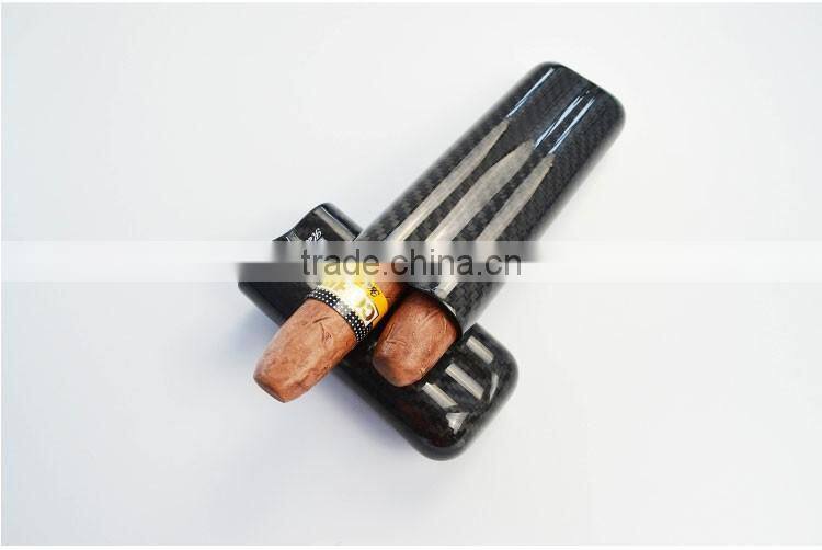 Hot-selling portable best quality travelling pure carbon fiber cigar case cigar packaging for business man