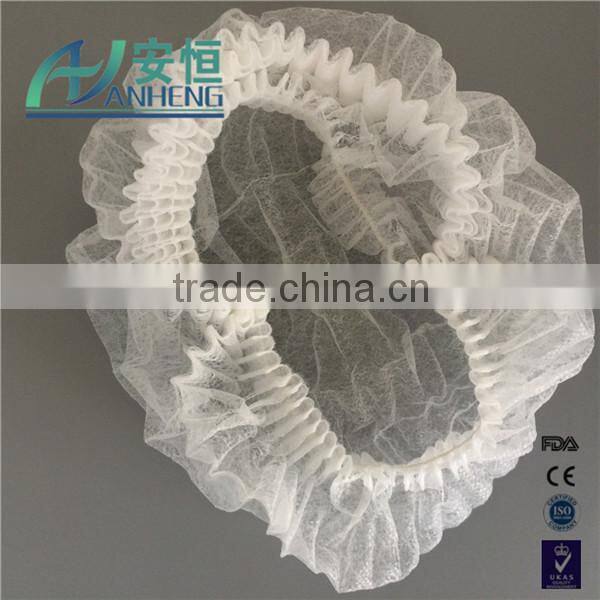head protection nonwoven hair nets single / double elastic