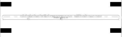 UL-203 UHF RFID EM Strip Library books label with tail both side adhesive