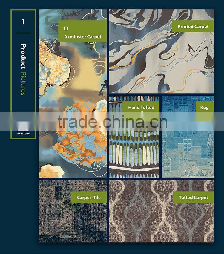 Machine Made Digital Technology Solution Dyed Nylon Carpet