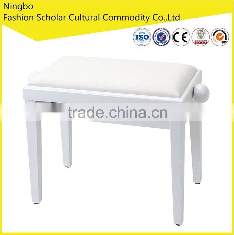 solid wood piano bench