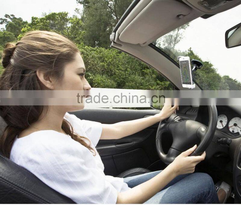 Anti-slip Diagonal design Windshield Suction Cup plastic mobile phone holder for car