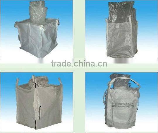jumbo ton bag/PP Big Ton Bag in sales/White Poly Fibc Bulk Bag One Ton Bag