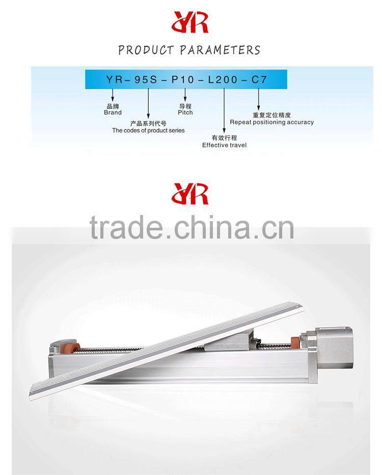 High Precision Long Travel Recirculating Ball Bearing Motorized Machining Linear Stage