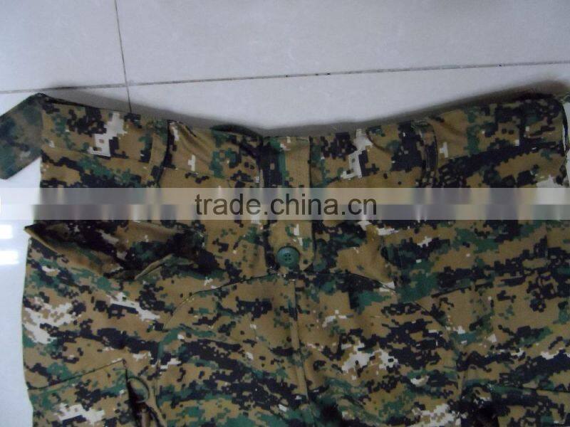 OEM cotton polyester ripstop jordan army green digital camouflage tactical ACU military uniform