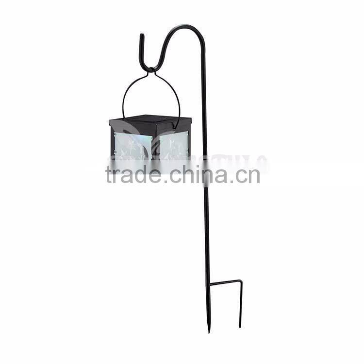 led lighting Four Side Stained Glass, Solar Lantern the led lighting, 1pc white LED professional lighting
