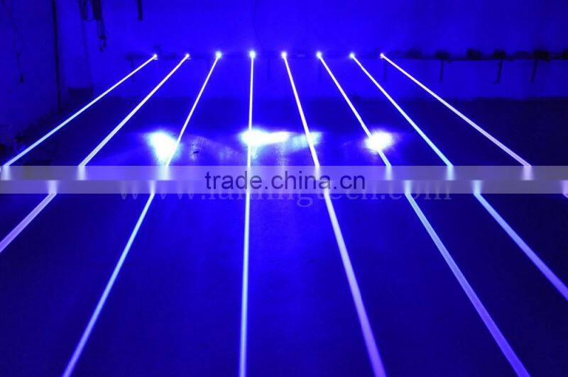 LN340 2400mW Blue 8-Head Mobile Fat-Beam Laser Net