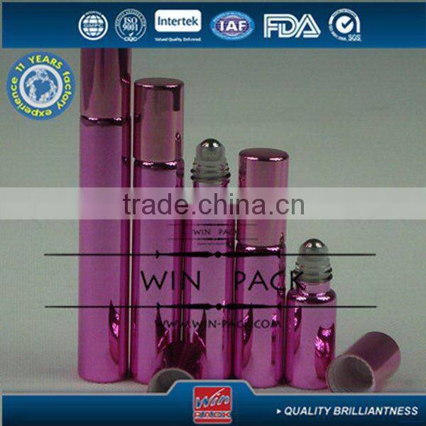 roll-on bottle with outside sprayed matte black