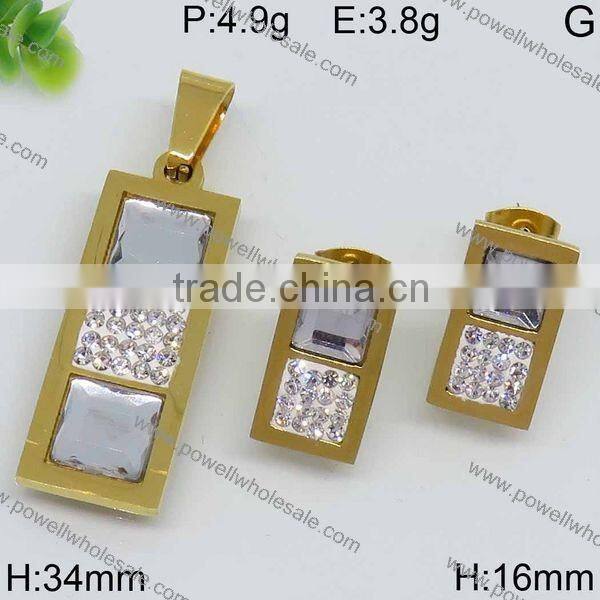 New arrival popular jewelry wholesale china gold plated jewelry set