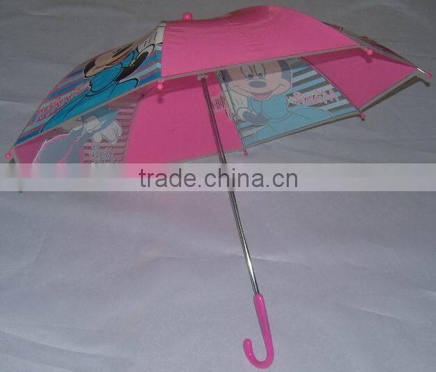 Chinese manufacturer cartoon design umbrella kidS children umbrella POE umbrella