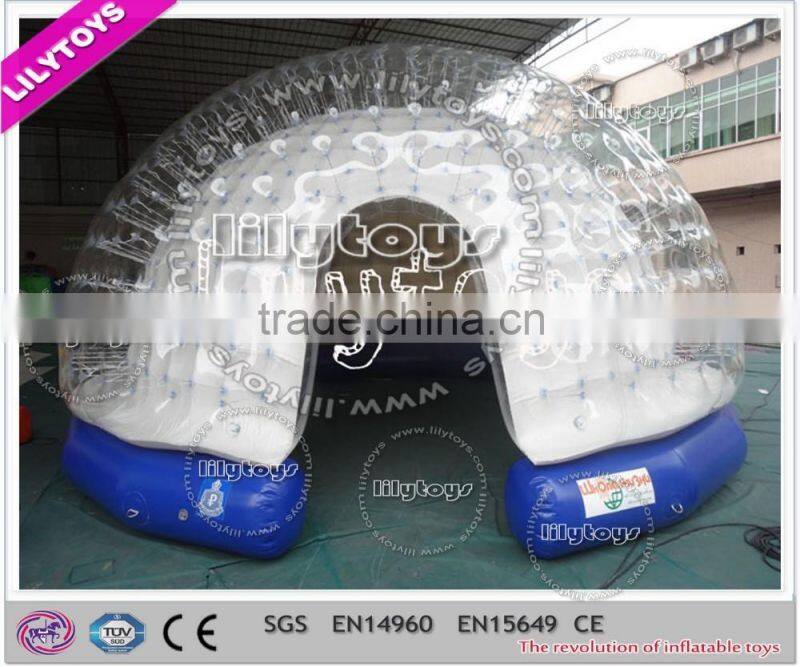 Lead free factory directly custom white bubble air sealed inflatable tent for party