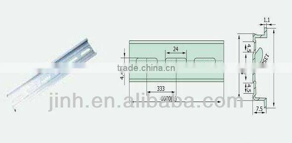 Cabinet Panel Aluminum or Steel TH35-7.5 Din Rail