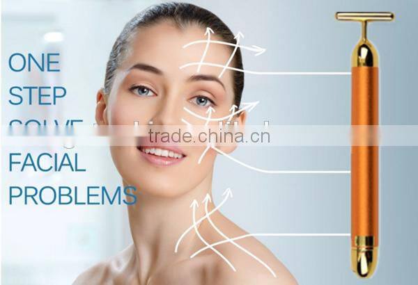 24K gold top quality cheap massager bar