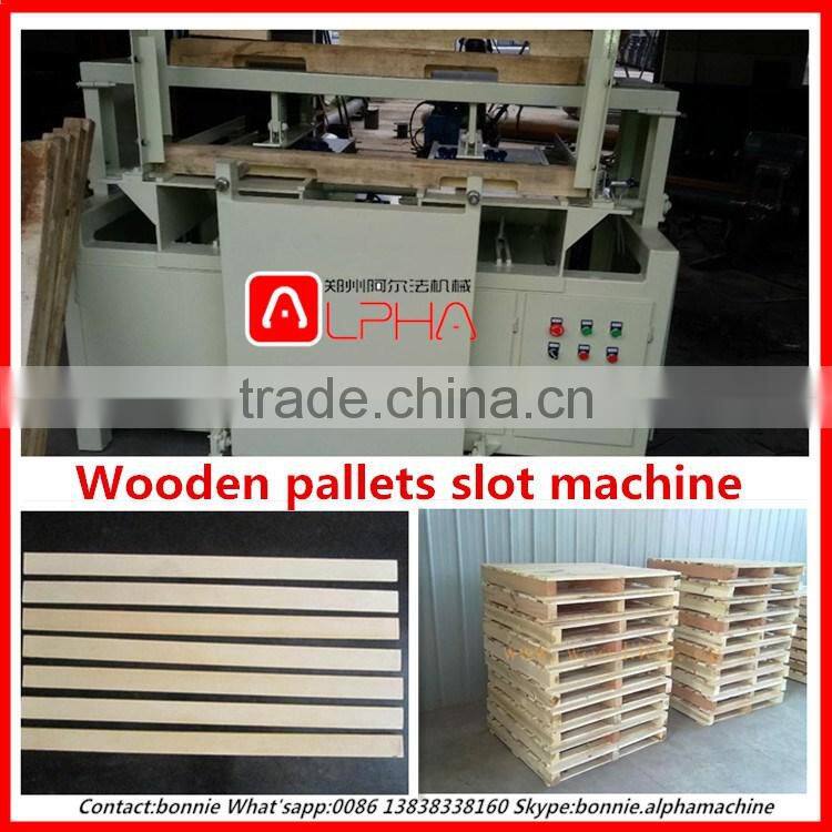 High quality single slot wood pallet notching machine