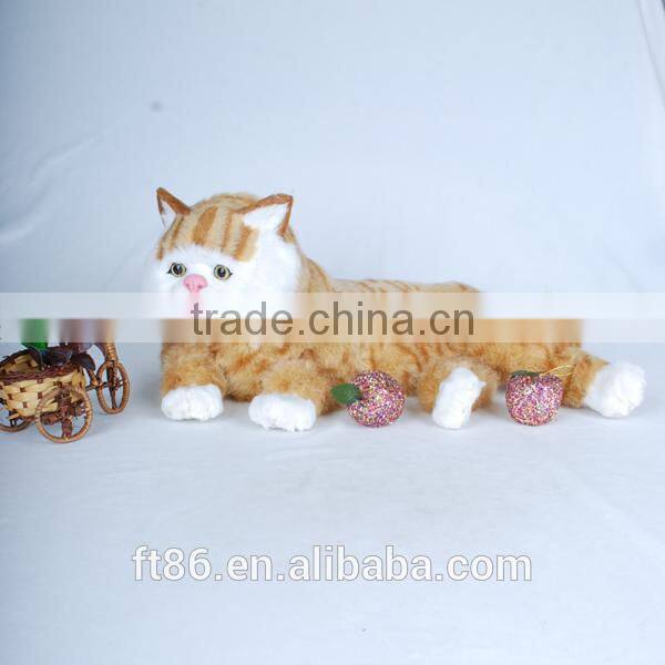 the most popular obesity lovely yellow Garfield Children's toys animal model fur animals animated cat