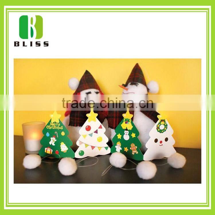 Custom Cheap Greeting type Printing best wishes Birthday 3d paper magic christmas cards