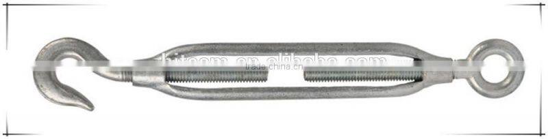 Open Die Forged Electro Galvanized JIS Frame Turnbuckle with eye and hook