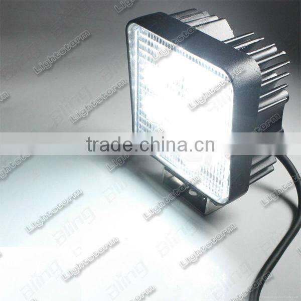 super bright 27W LED Work Light with 9 High Intensity LEDs - Square heavy duty work light