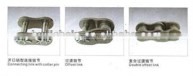 roller chain parts connecting link with half close spring clip