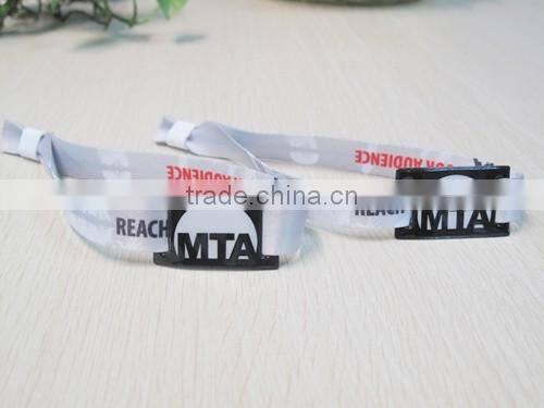 RFID Cheap Event Wristbands for Festival Event Fabric with Slide Lock