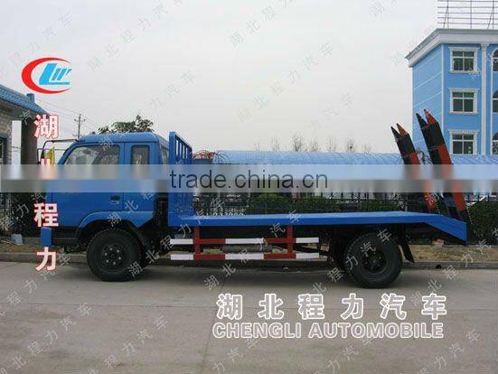 Mini excavator transportation truck for sale!flat bed truck