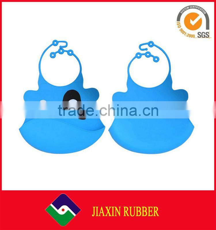 Hot Sale Triangle Bib Patterns Waterproof Soft Food Grade Silicone Baby Bib With Pocket