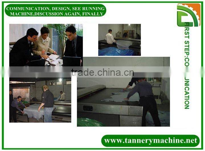 wet blue or finished dry leather stainless steel finish leather measuring machine